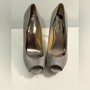 Badgley Mischka Glittering Silver Heels